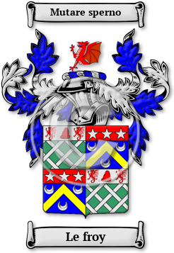 Le froy Family Crest Download (jpg) Legacy Series - 150 DPI
